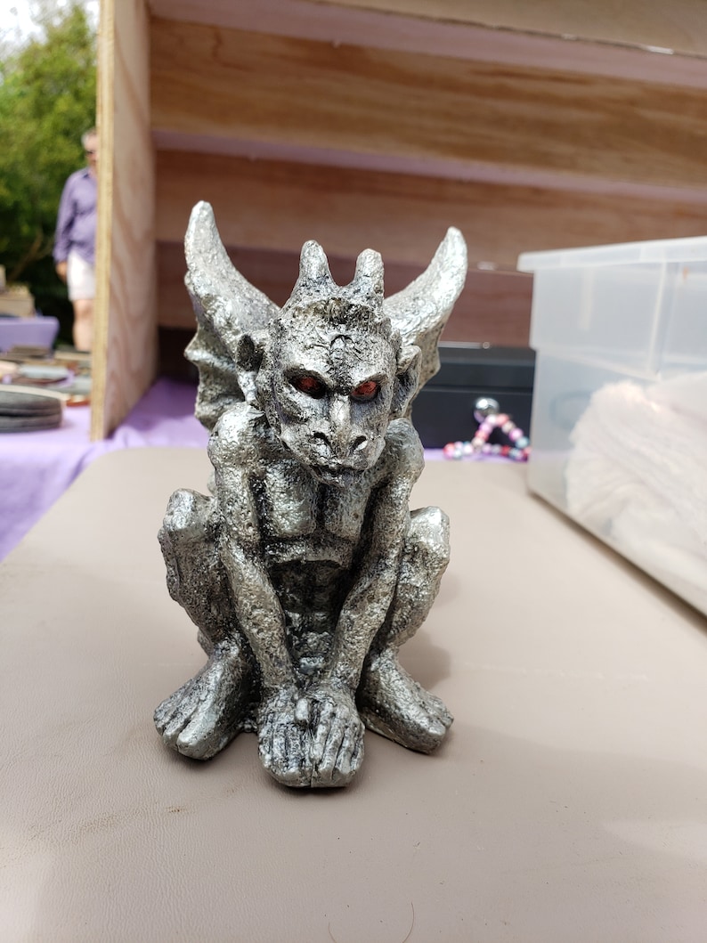 gargoyle statue, Gothic statue, Garden statue image 2