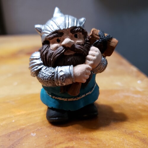 Viking Gnome Statue Drawf Statue Elf Viking Statuemini Etsy
