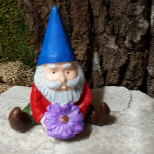 Gnome Statue,Mini Garden decor, Fairy doors, for fairy gardens