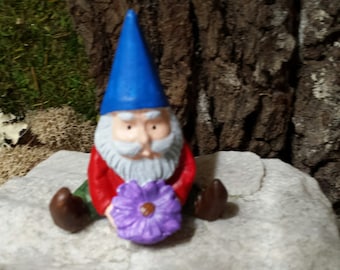 Gnome Statue,Mini Garden decor, Fairy doors, for fairy gardens