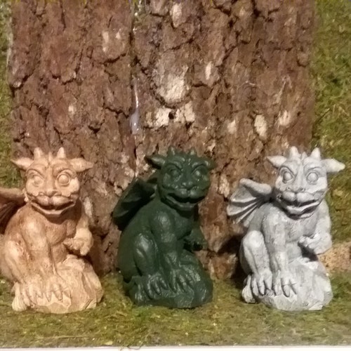 Gargoyle Statue Stand Watch Over Your Desk or Home Etsy