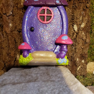 Fairy Door/ Gnome door For fairy gardens Purple door