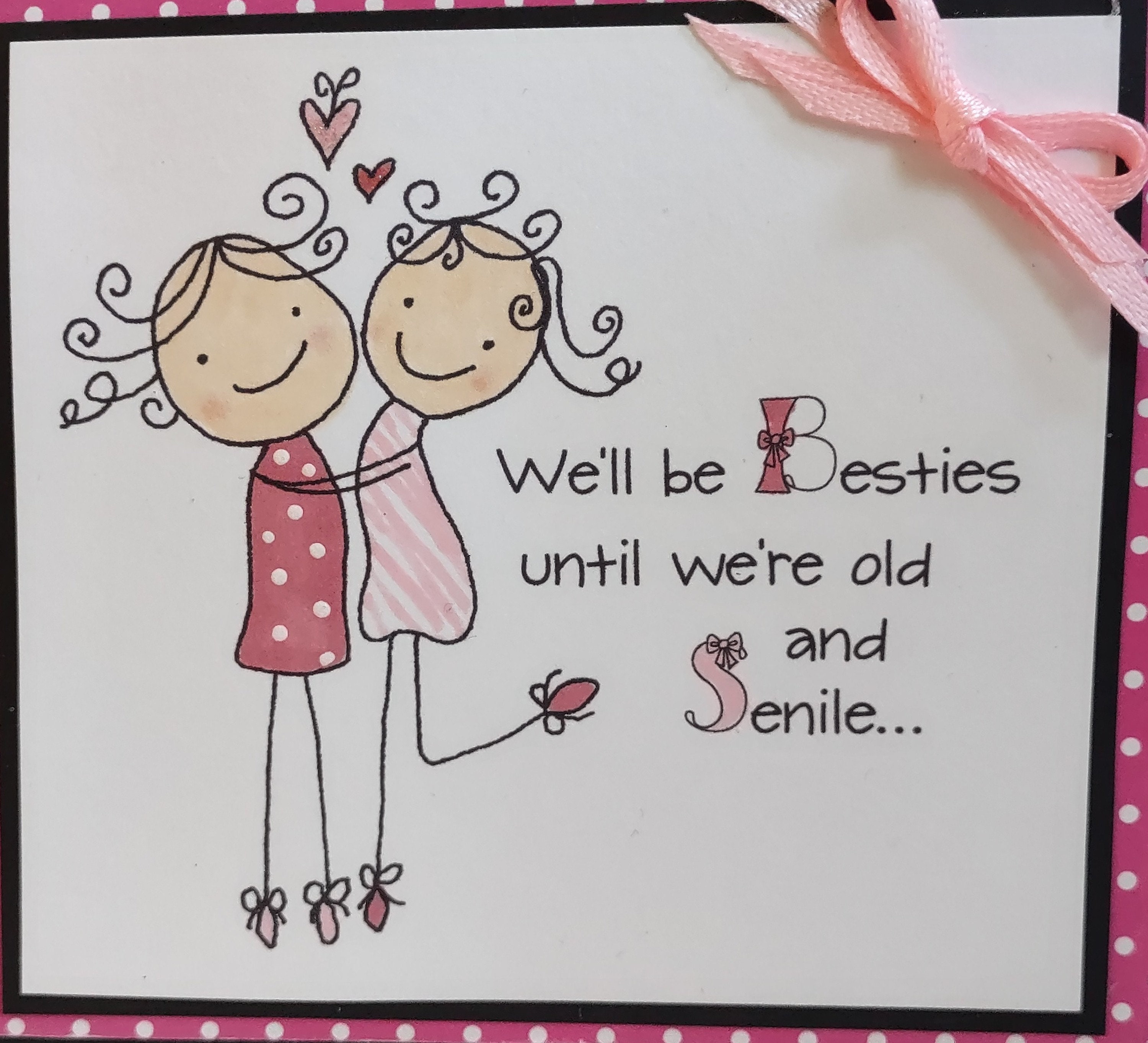 Funny Best Friend Birthday Card for Her, Bestie Birthday Card for Your ...