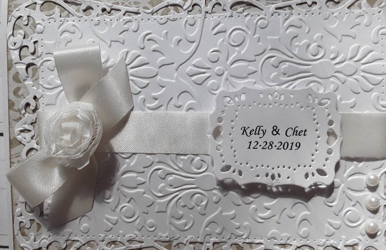 Embossed Wedding Card Personalized Weddingfor the Bride and Etsy