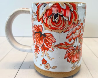 Bohemian Red and 22k Gold Mug
