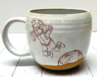 Ground Control to Major Tom Astronaut Teacup