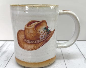 Hang Your Hat Cowboy Cowgirl Mug