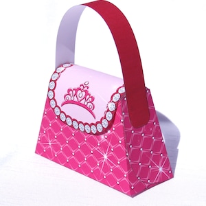 Pink Princess Purse Box (Instant Download)