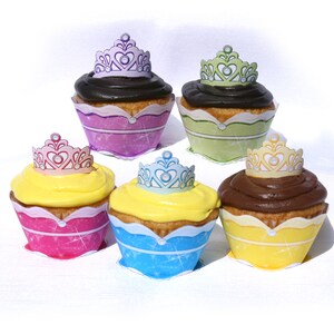 Princess Cupcake Wrapper Set (Instant Download)