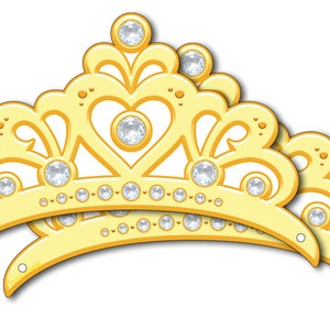 Yellow Princess Crown (Instant Download)
