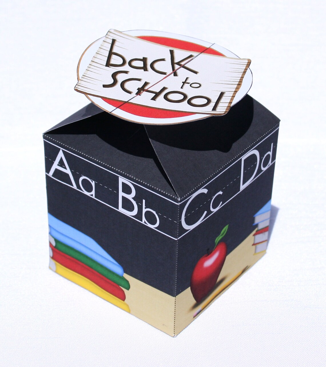 Back to School Small Treat Box instant Download Etsy