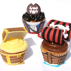 Pirate Cupcake Wrapper SET (Instant Download)