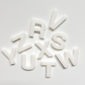 OPAL Resin Letters | Resin Alphabet Letters | Magnetic Alphabet | Made to Order | Sensory Play | Neutral Letters | Glitter Letters