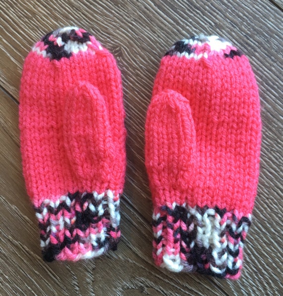 black toddler mittens