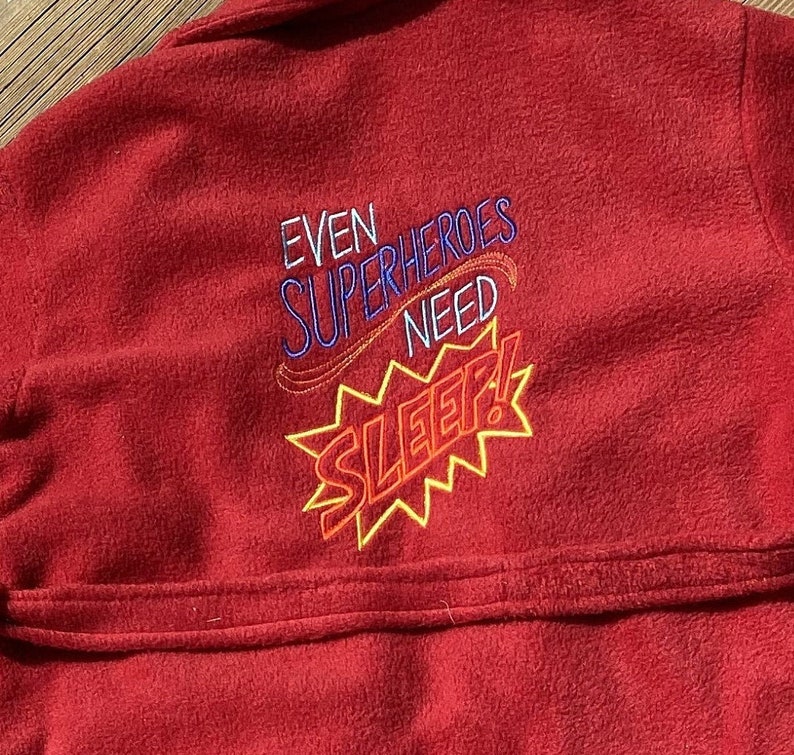 superhero dressing gown child