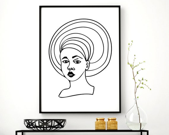 African Queen Art Print Nubian Queen Ethnic Queen Black Etsy