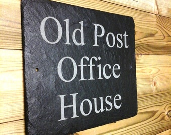 Adressschild für Haus, Wand oder Tor 30cm x 25cm ~ Umweltfreundlich ~ Langlebig und Wetterbeständig.