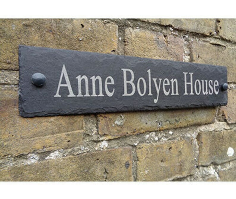 slate house sign