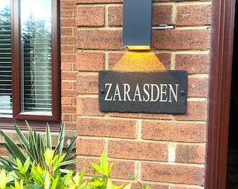 House Signs Personalised House Plaque. Supplied with fixings or rope for hanging.