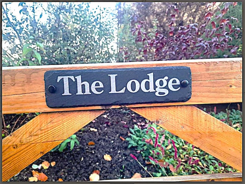 Slate Gate Sign