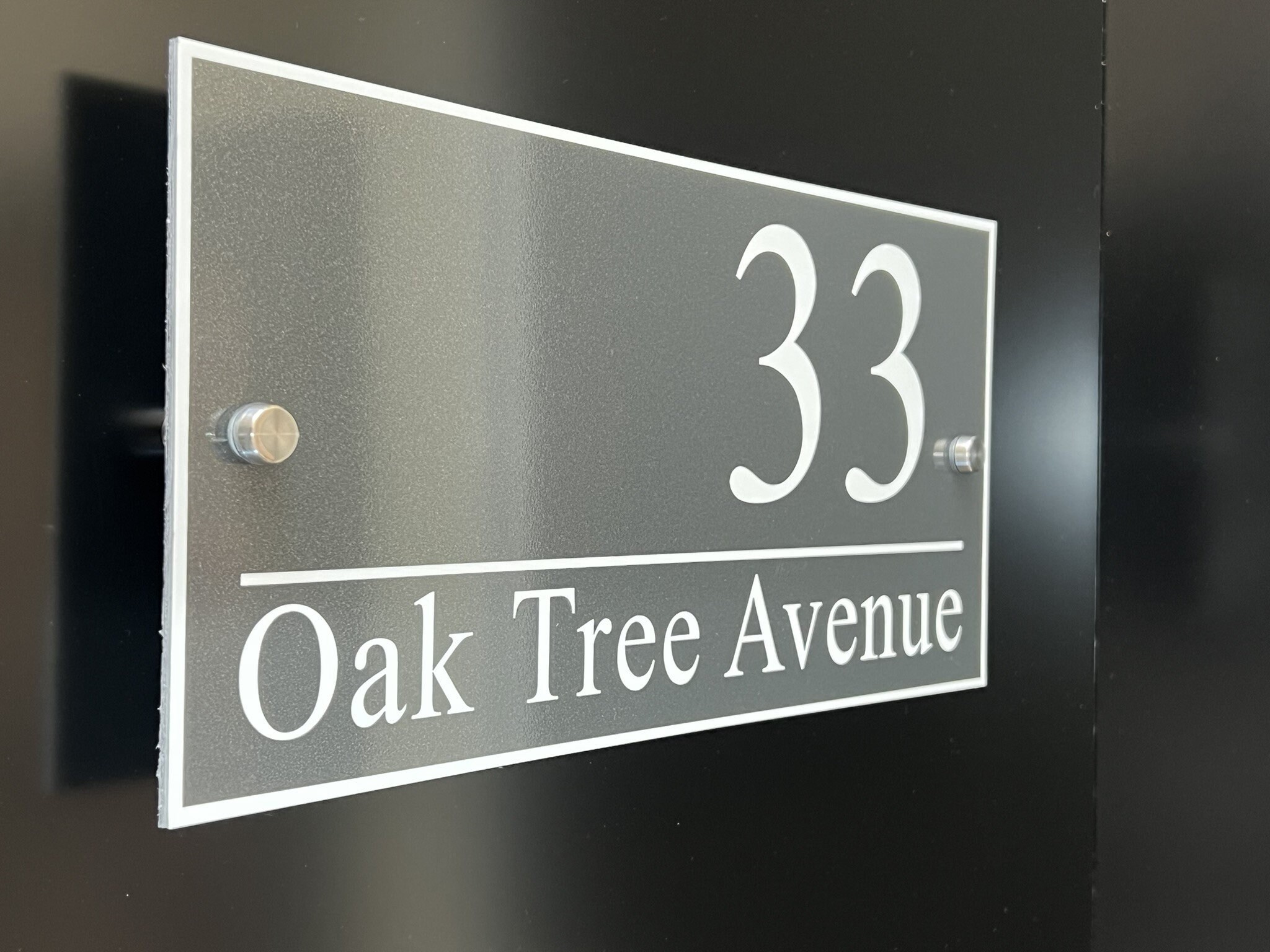 Aluminium Address Signs for House, Yard, Porch, Wall, Gate or Door ...