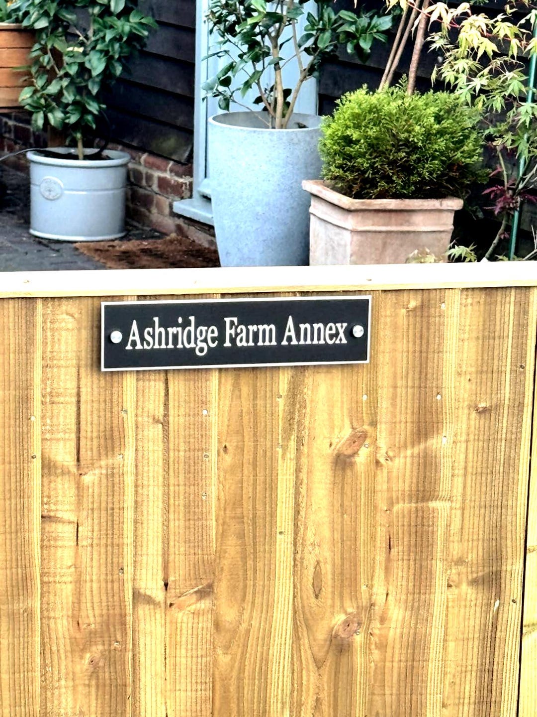 House Gate Names Aluminium House Name Plates. Signs for Doors Walls or Gates. Fixings ...