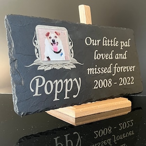 40 cm x 20 cm Personalisierte Unsere Größte Foto-Denkmal Grabplatte
