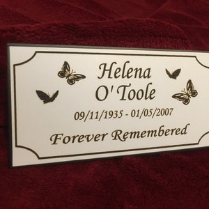 Wooden Memorial Cross Solid Oak Grave Marker