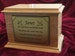 Solid Natural Oak Wood Funeral Cremation Ashes Urn Casket & Personalised Plaque. WORLDWIDE DELIVERY 