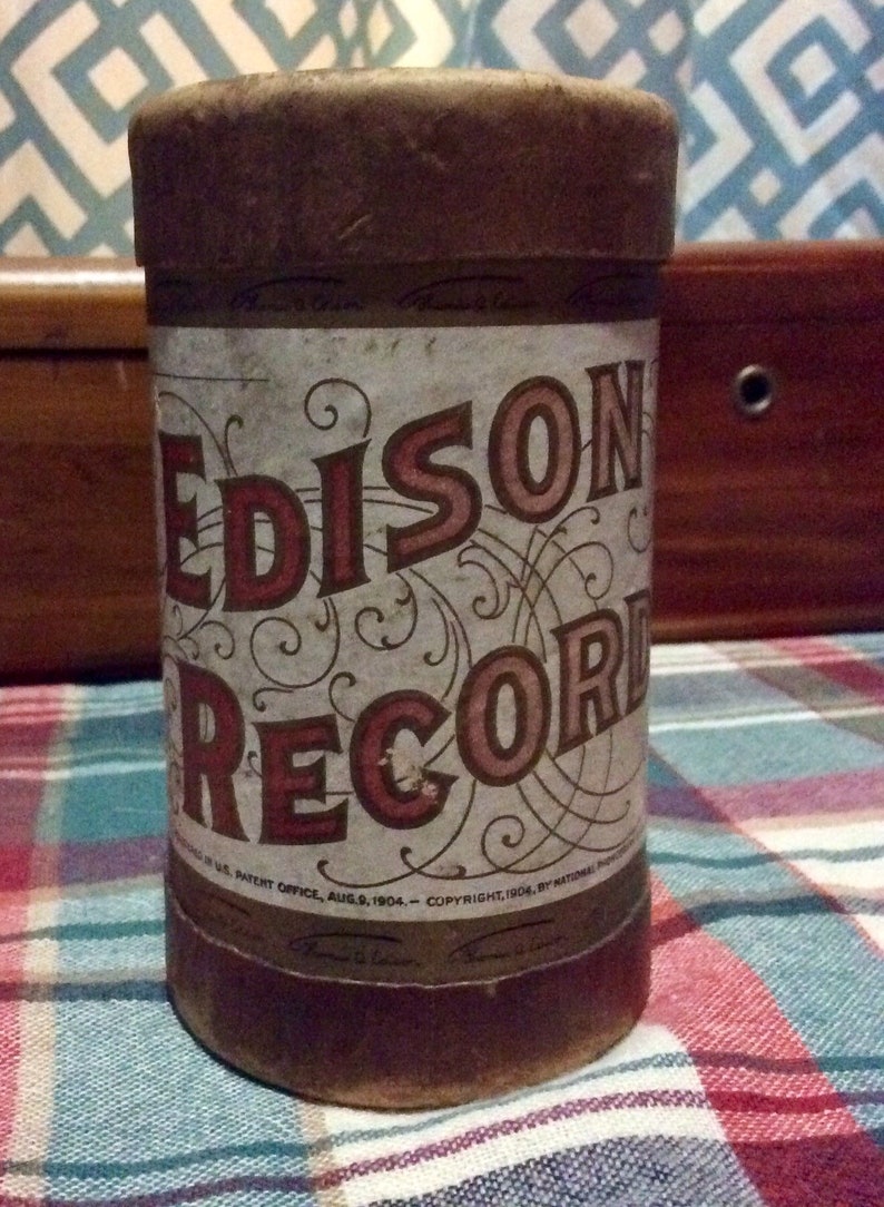 1908 Edison Cylinder Record Violin Fishers Hornpipe Medley