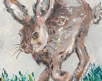 Jack Rabbit Painting - Etsy