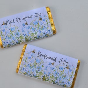 Personalised Milk Chocolate Bar-Bridesmaid Proposal Gift-Chocolate Gift-Personalised Chocolate Wrapper-Maid Of Honour Gift-Bride To Be Gift