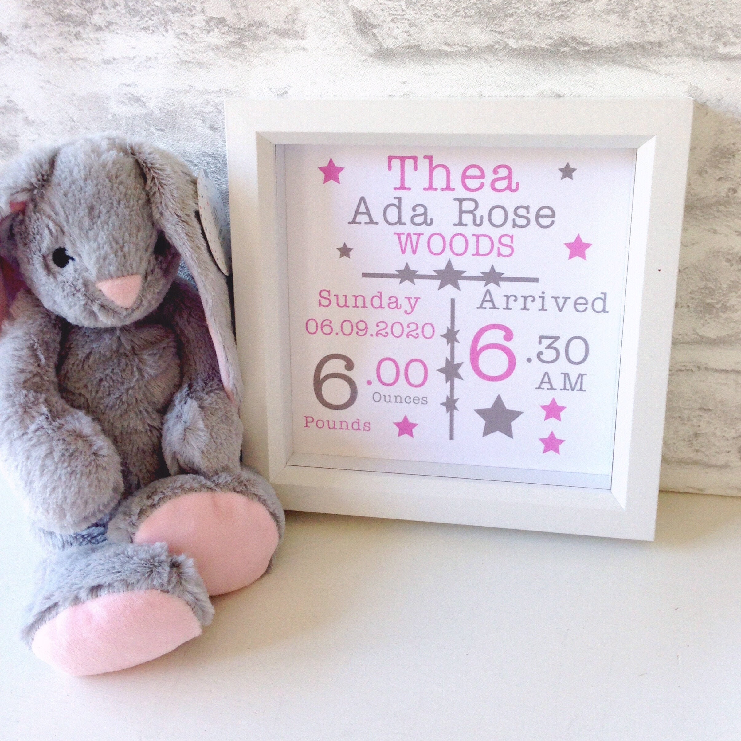 Personalised New Baby FrameBaby GiftNewborn GiftBaby Etsy
