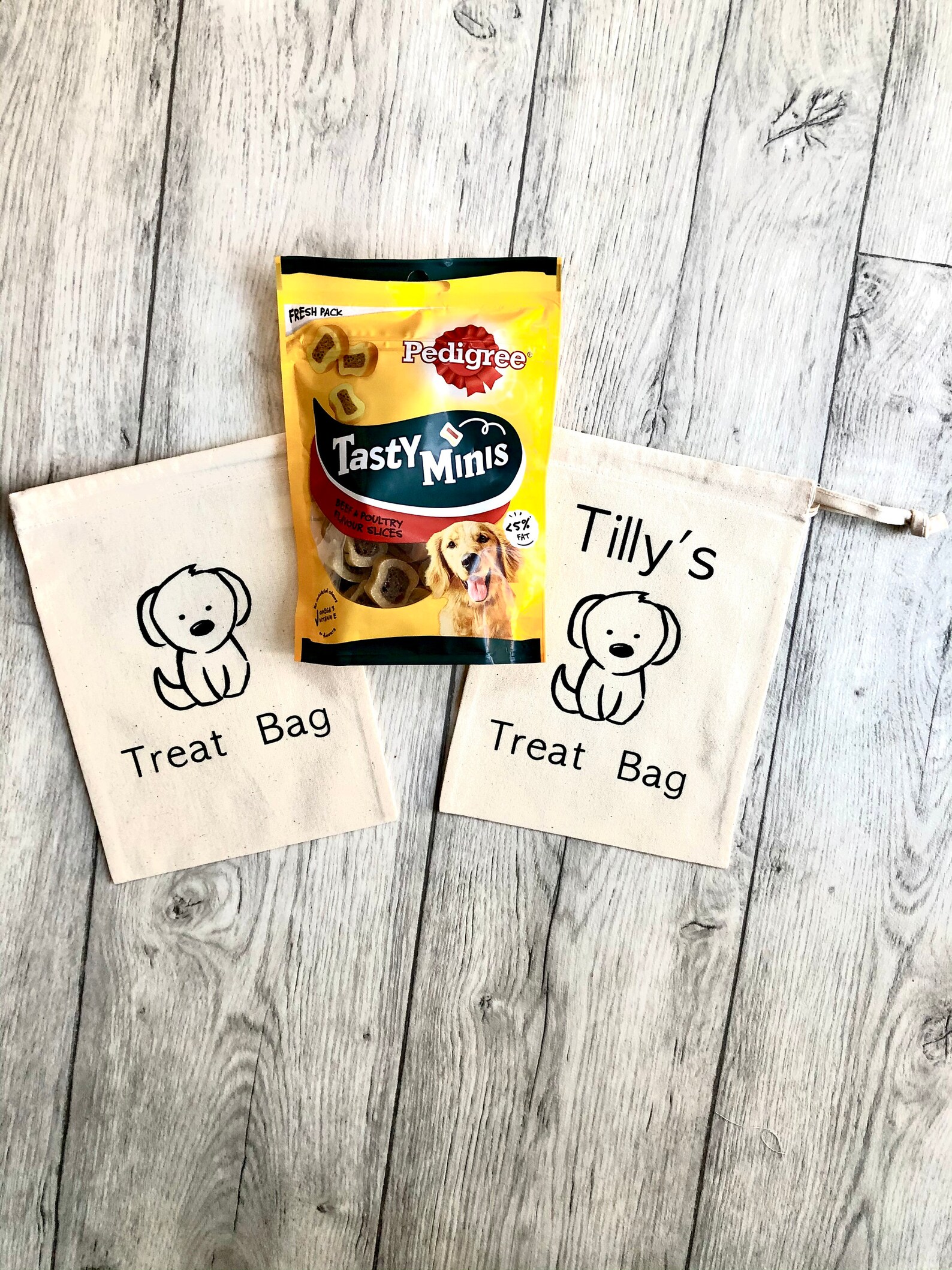 Personalised Dog Treat BagCotton Drawstring Treat BagDog Etsy