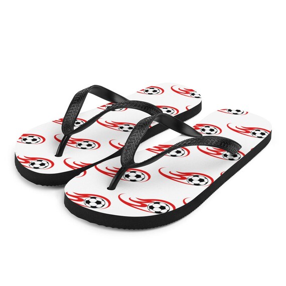 Soccer Flip Flops Soccer Shoes Soccer Gifts Beach Flip Flops