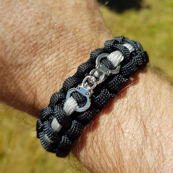 Thin gray deals line bracelet