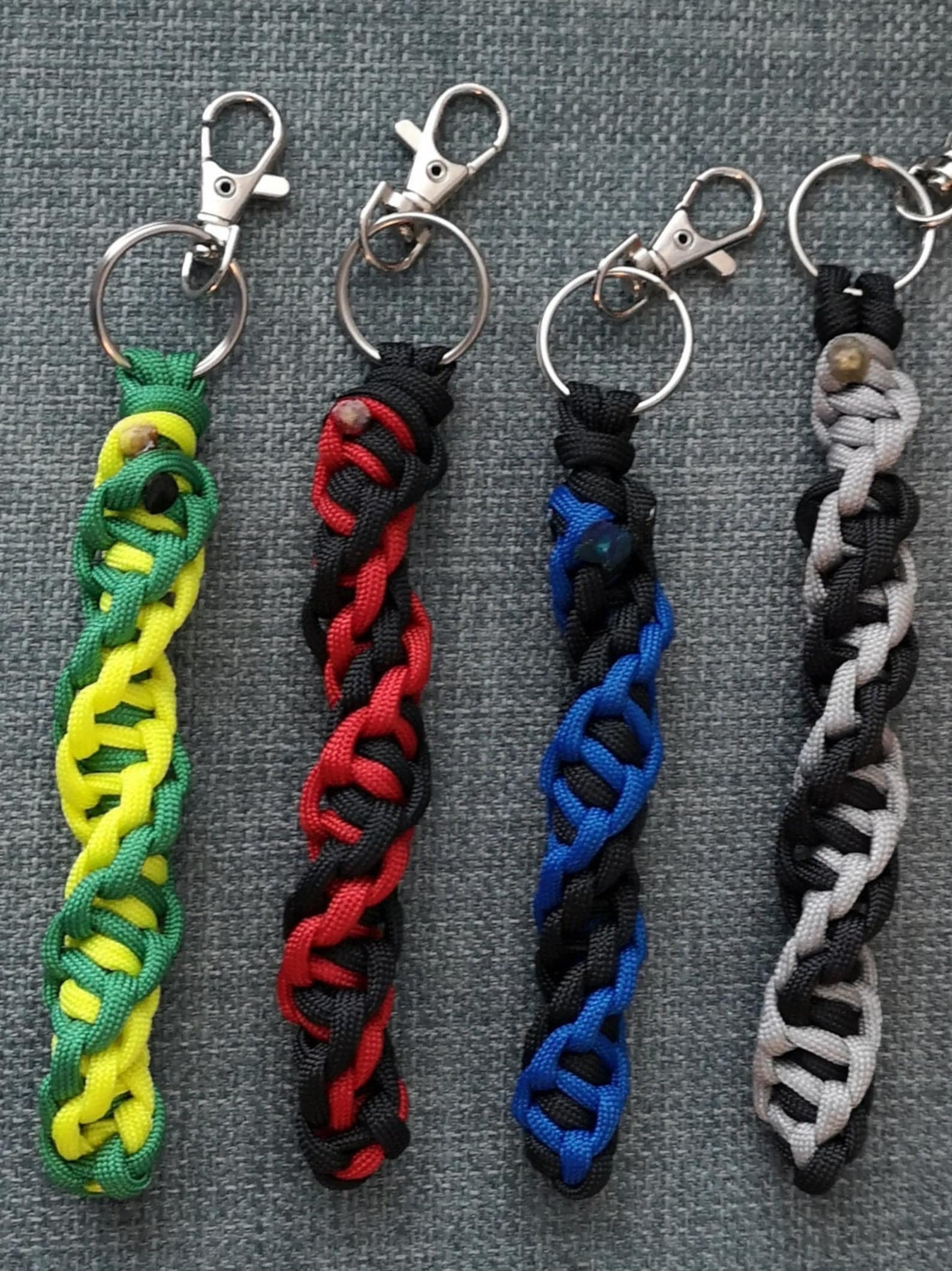 DNA Paracord Weave Keychain/lanyard Incl Lobster Clasp . Thin Etsy