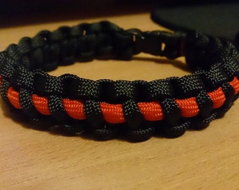50 Braccialetti Silicone BACK THE RED – Linea Rossa Sottile Per Vigili Del Fuoco