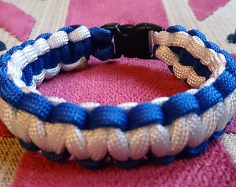 Birmingham City FC Blues Supporters handmade paracord bracelet