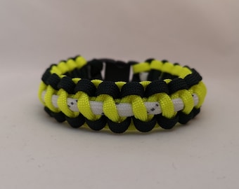 NHS Ambulance Service Paramedic Medic EMS Handmade Paracord 550 Bracelet