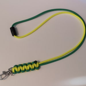 Handgemaakte cobra geweven paracord lanyard incl sluiting, ideaal voor ID-kaarten, NHS, medic, ambulancedienst, eerstelijns hulpdiensten