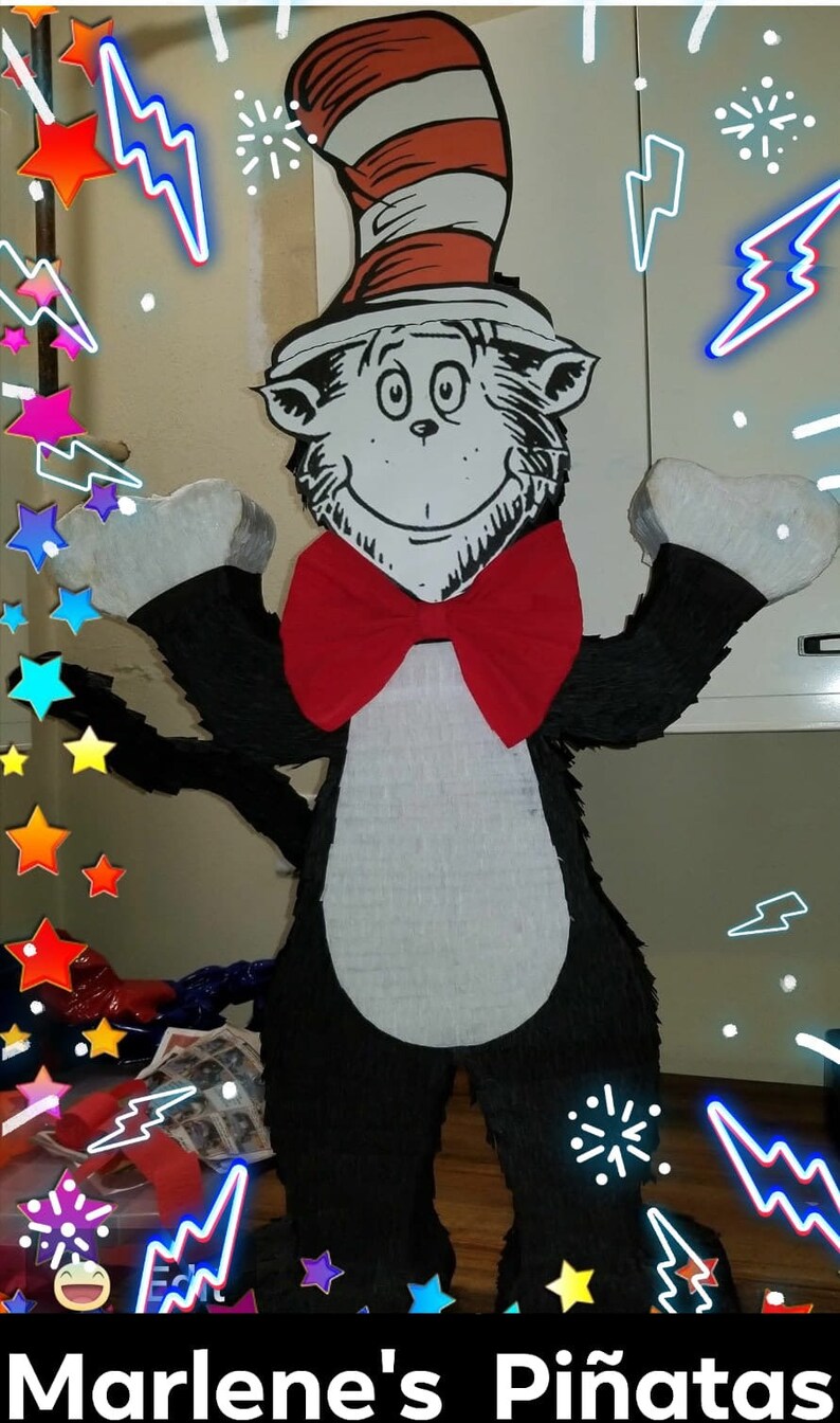 Cat in the Hat pinata.. Etsy