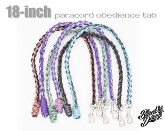 Carabiner Option Paracord Ultra Light Agility Tab Paracord Short Tab Choose Your Colors Custom Paracord Ultra Light Training Tab No Handle