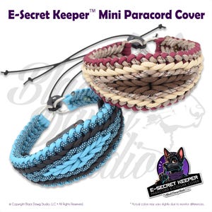 Funda personalizada de paracord para collar electrónico de perro: Collar de entrenamiento eléctrico, tamaño MINI.