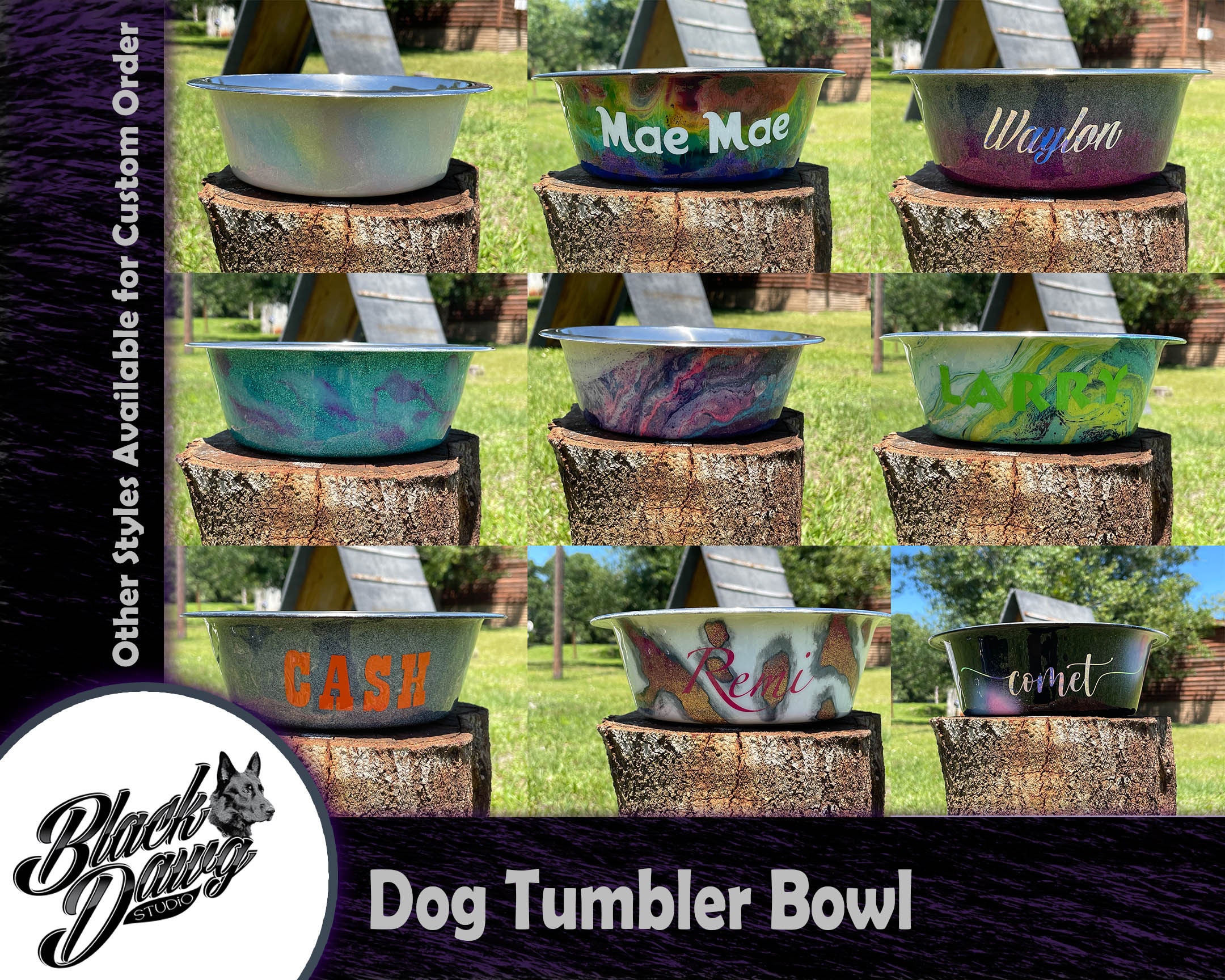 Dog Tumblers Food/Water Bowl Epoxy Tumbler for Dogs Etsy