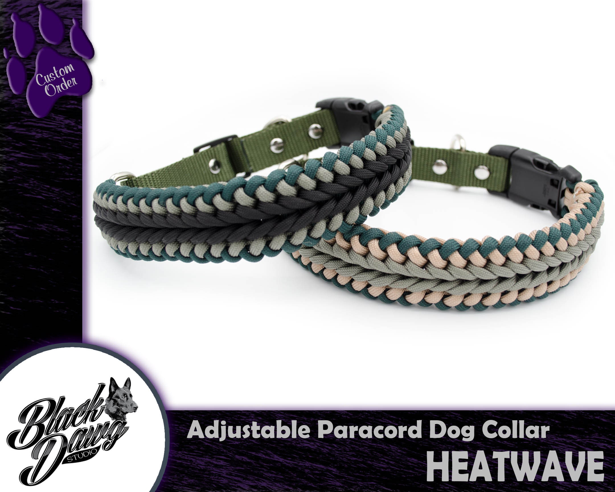 Tactical Buckle, Metal & Plastic Paracord Clips for Paracord  Bracelets/dog/pet Collar Side Release 