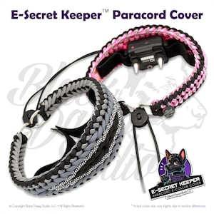 Op maat gemaakte hoes voor elektronische halsband voor Educator, Dogtra & Garmin | Handgemaakte trainingshalsband met afstandsbediening van paracord | Uitrusting voor werkhonden | E-Secret Keeper™