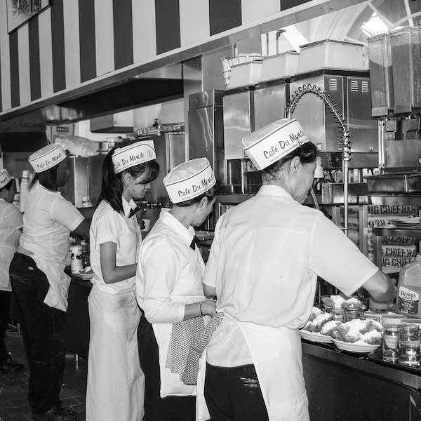 Inside Café Du Monde in New Orleans French Quarter, Fine Art Photography, New Orleans Art