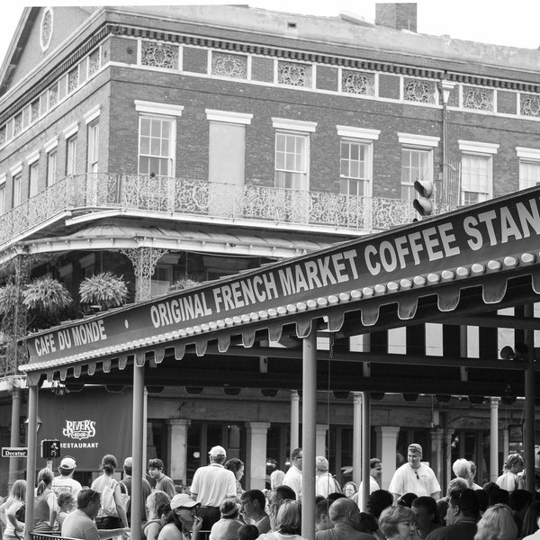 Cafe' Du Monde - Original French Market Coffee Stand in New Orleans, Fine Art Photography, New Orleans Art
