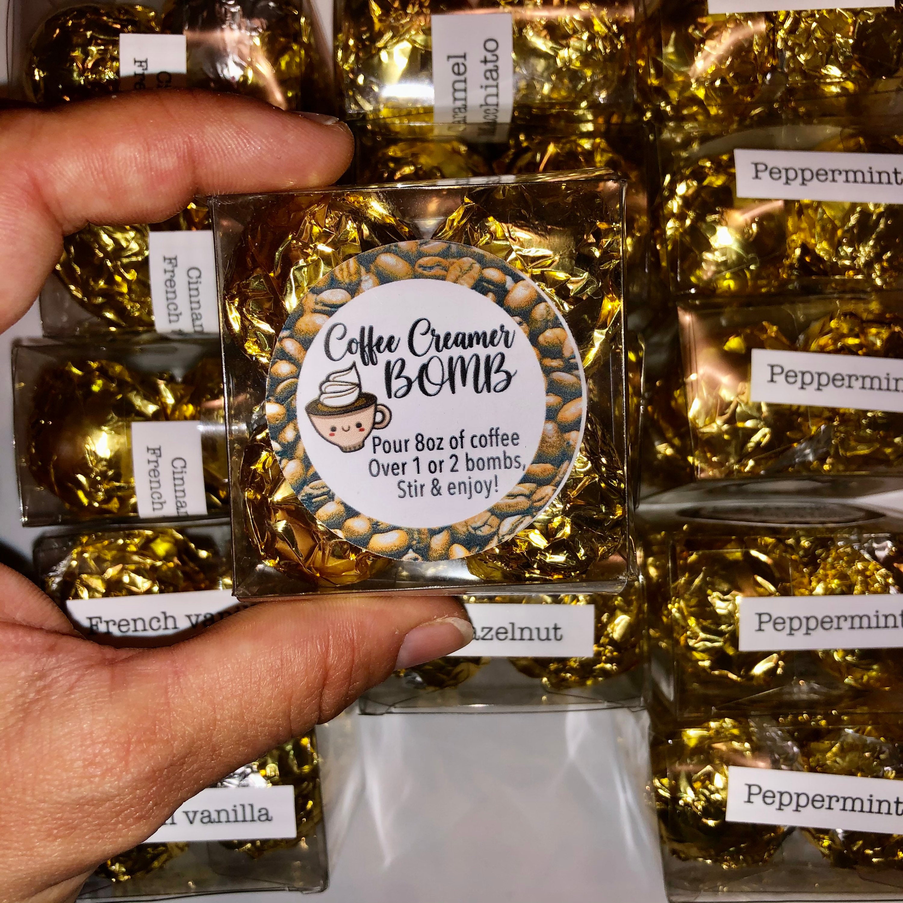 Coffee Bombs Pack of 4 Individually Wrapped Coffee Creamer Etsy